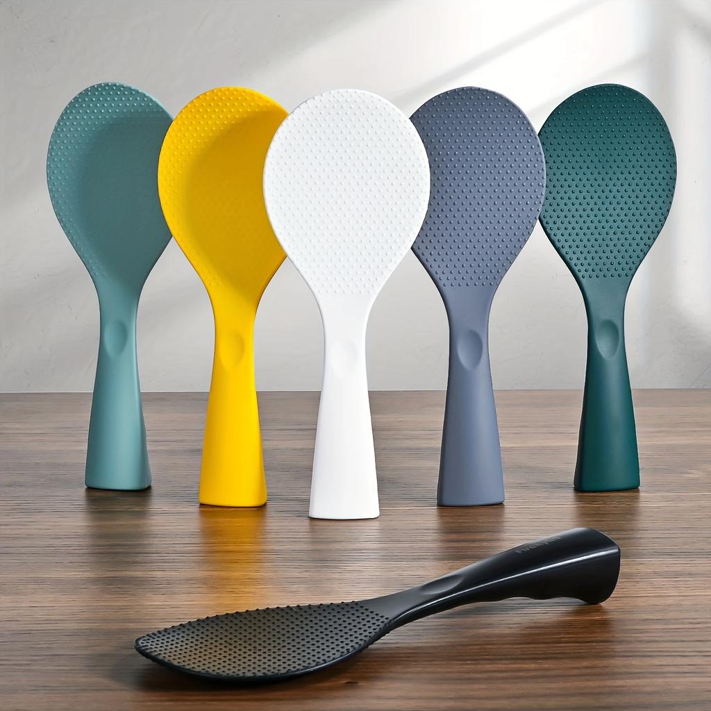Rice spoon, silicone standing rice paddle, non-stick rice spoon, 250 degree heat resistant spoon, rice serving spoon
