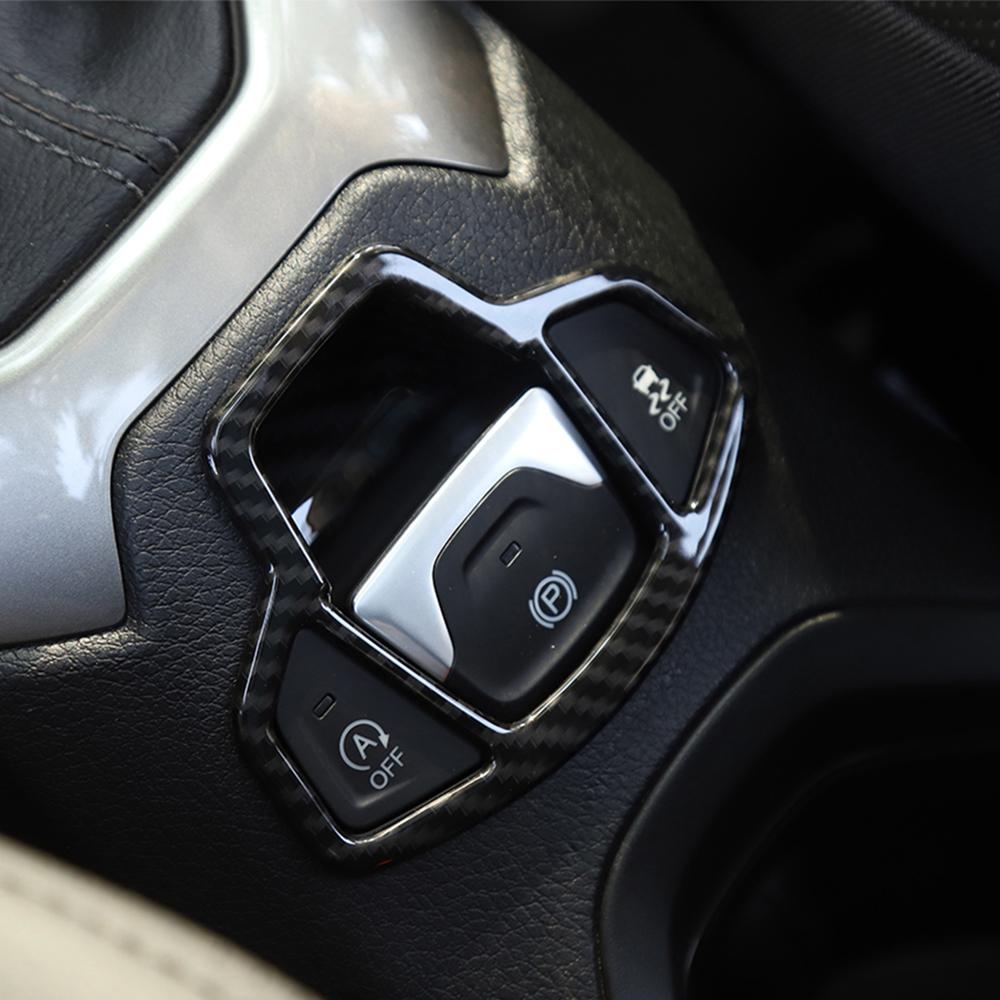 Car Electronic Handbrake Button Decoration Trim Stickers for Jeep Renegade 2016 2017 2018 2022 Interior