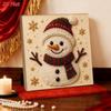 DIY Craft Kit Christmas Diamond Collage 2D Flat Beaded Picture  Christmas Decoration