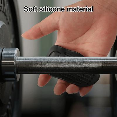 1 Pair Anti-Slip Silicone Workout Grips Men Women Hand Palm Protection Weight Lifting Dumbbell Deadlift Pull-Up Grippers Gym Training Exercise