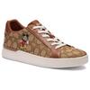 Disney X Coach Leather Round Toe Lace-Up Low-Top Sneakers Women sneakers Brown CN431-KHA