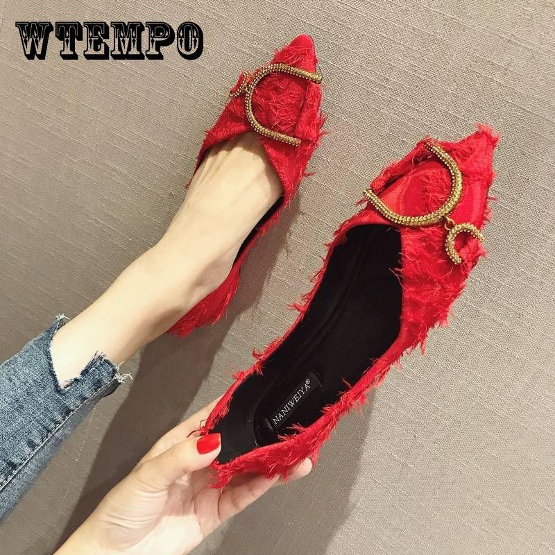 Rhinestone All-match Pointed Toe Single Shoes Women's Flat Shallow Mouth Scoop Shoes Boat Shoes Women's Shoes Flat Pointed Toe Shoes