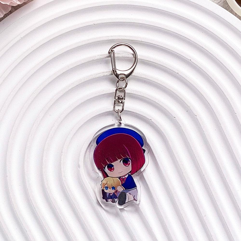 Anime Characters Oshi No Ko Acrylic Car Keychain Accessories Bag Charm Cute Cartoon Backpack Pendant Keyring Gifts For Friends