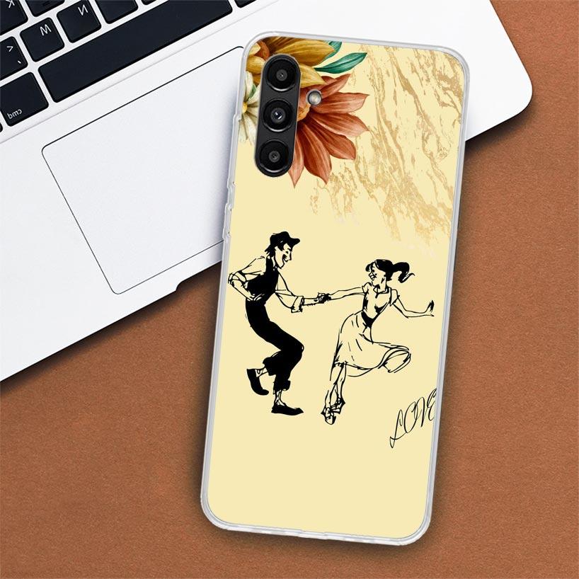 I Love Dance Phone Case For Samsung Galaxy A55 A54 A53 A52 A15 A14 A13 A12 A35 A34 A33 A32 A25 A24 A23 A22 A04S A03S A02S