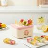8-Grid Plastic Popsicle Molds Reusable Ice Pop Mold with Lid Sticks Double Layer Ice Cream Maker Tray DIY Ice Mold for Kids