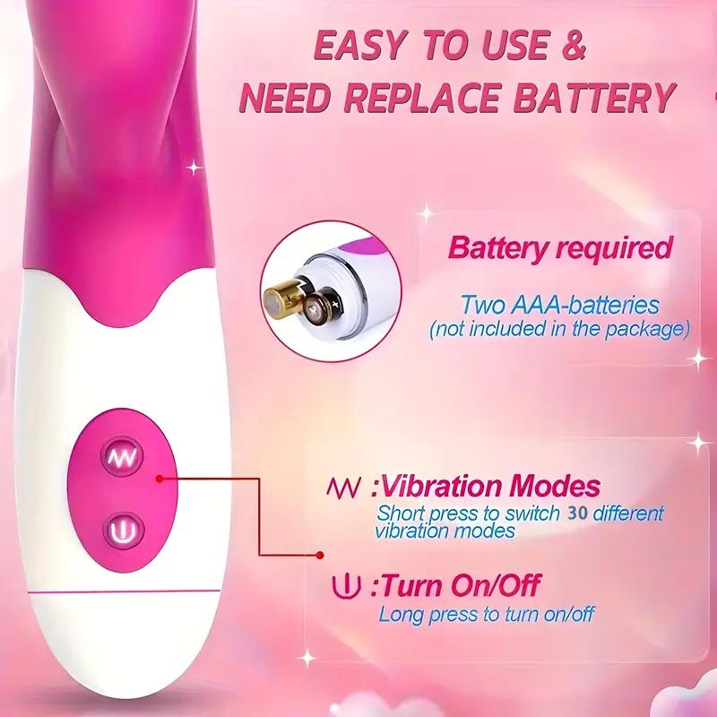 1 Pc G-spot Vibrating Stimulator, Silicone Vaginal Anal Dildo Massager, For Female Masturbation, Adult Sex Toys (without Batteries)