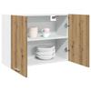 VidaXL Wall-mounted Cabinet "Lyon" Artisan Oak 80 X 31 X 60 Cm Engineered Wood 856111
