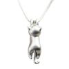High-End Copper Cat Pendant Clavicle Chain with Cute Climbing Cat Design for Women