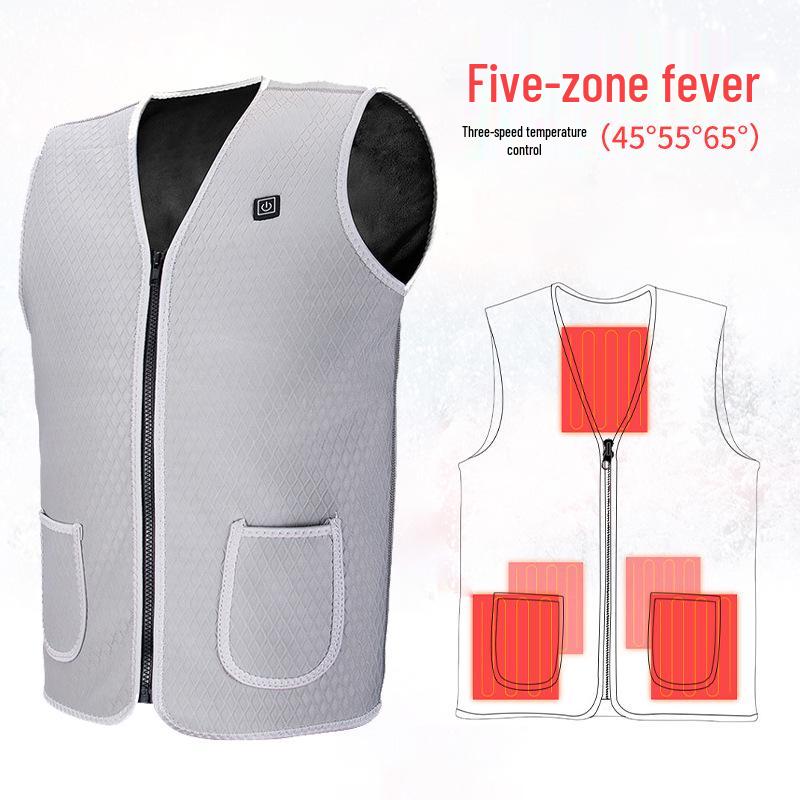 Gilet Riscaldato Elettrico USB per Uomo e Donna - Abbigliamento Caldo Intelligente a Temperatura Costante