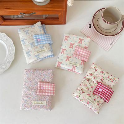 Cute Handmade Fabric Bow Book & Planner Cover - Student Gift