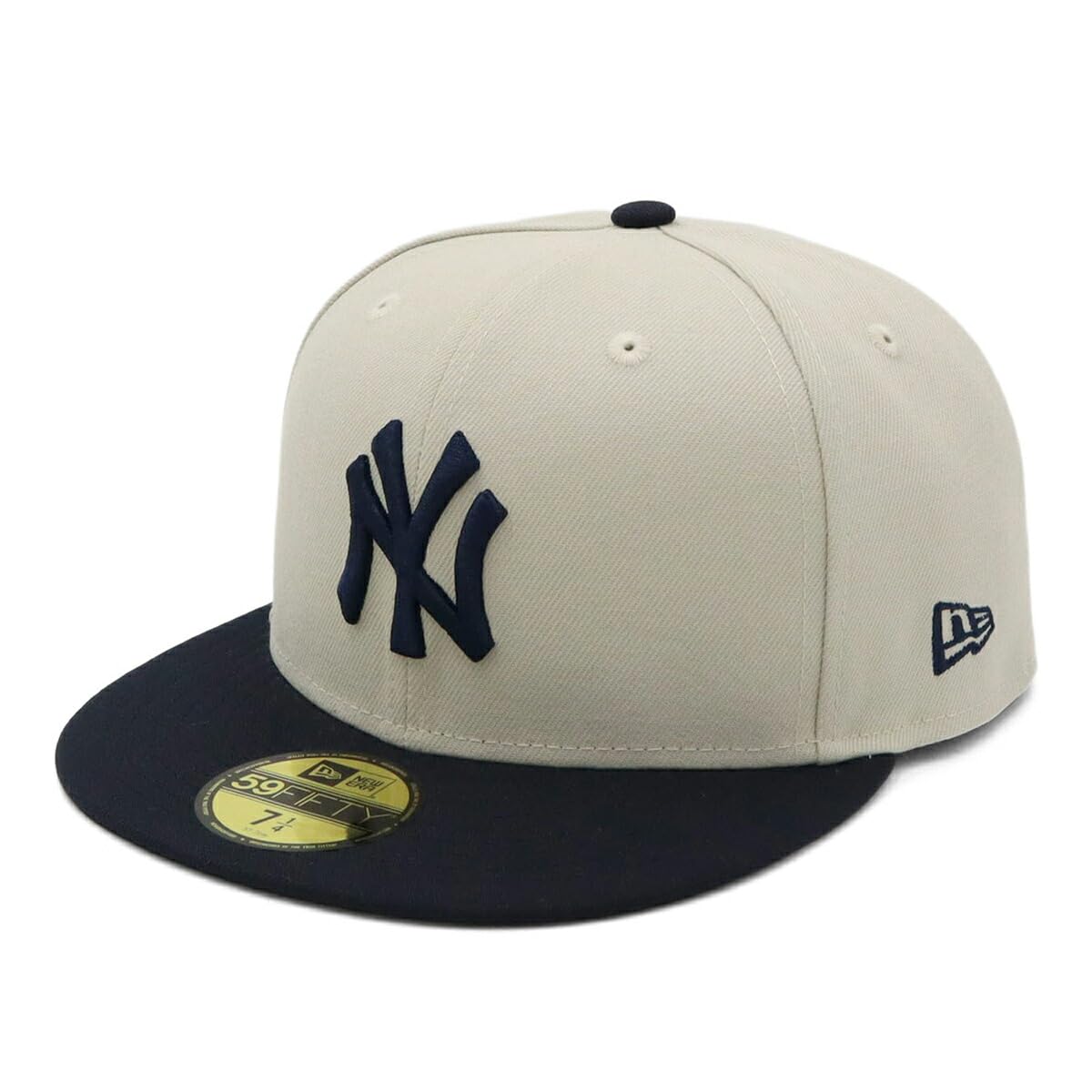 

New Era newera cap 59FIFTY 14666273 NER34C2456 MLB New York Yankees NY White White Beige ONSPOTZ Custom Made Hat Gokyu Fifty 5950 Straight Flat Visor