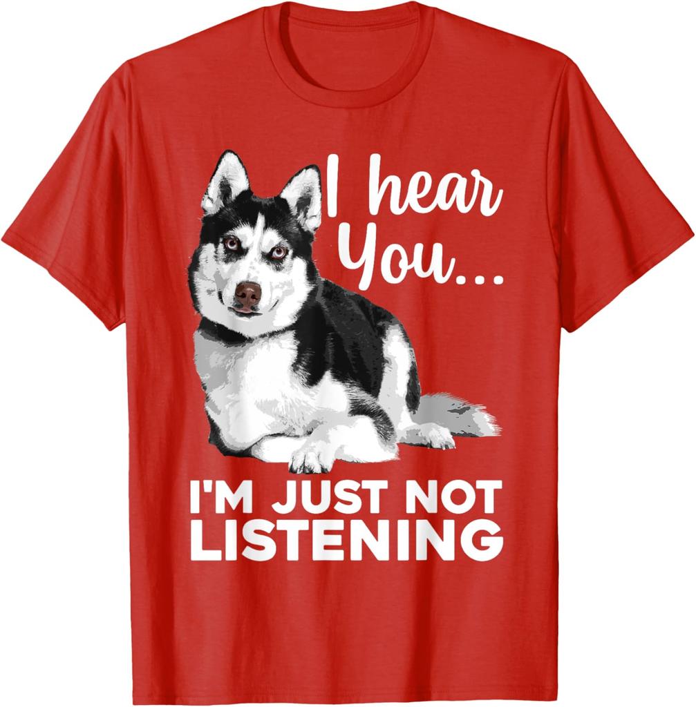 Funny Husky Dog Art for Men Women Kids Siberian Husky Lover TShirt Husky Lover Graphic Tee
