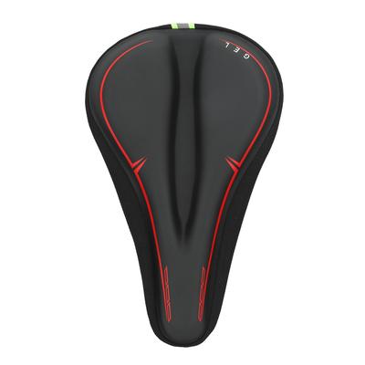 Cuscino Stretto per Sella Bici Spesso in Silicone Traspirante Morbido Coprisella Bici con Avviso Riflettente