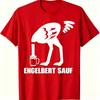 Gerunisex Humor Strauß Bierkrug Aufdruck T-Shirt Engelbert Sauf Lustiger Vogel Trink Tee Unisex Unisex Bar Party Tägliche Kleidung Oberteile
