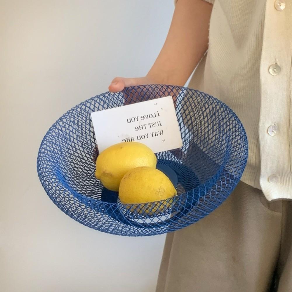 Dried Fruit Plate Iron Art Fruit Basket Hollow Fruit Vegetable Basket Living Room