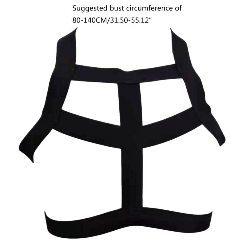 Men Chest Harness Belt Elastic Shoulder Body Strap Raves Cosplay Costume Halter Belt Muscles Protector for Men Gifts