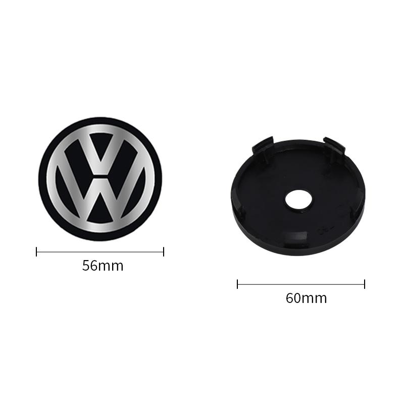 

VW GTI GOLF 2026 Hot For VW VOLKSWAGEN 4Pcs 60/63/68mm Car Wheel Center Hub Cap Rim Cover For Volkswagen VW Golf GTI Passat b8 b