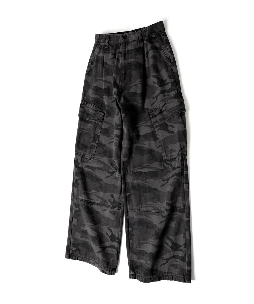 ZENDUST Ginyu Big Pocket Cargo Pants Black Camo