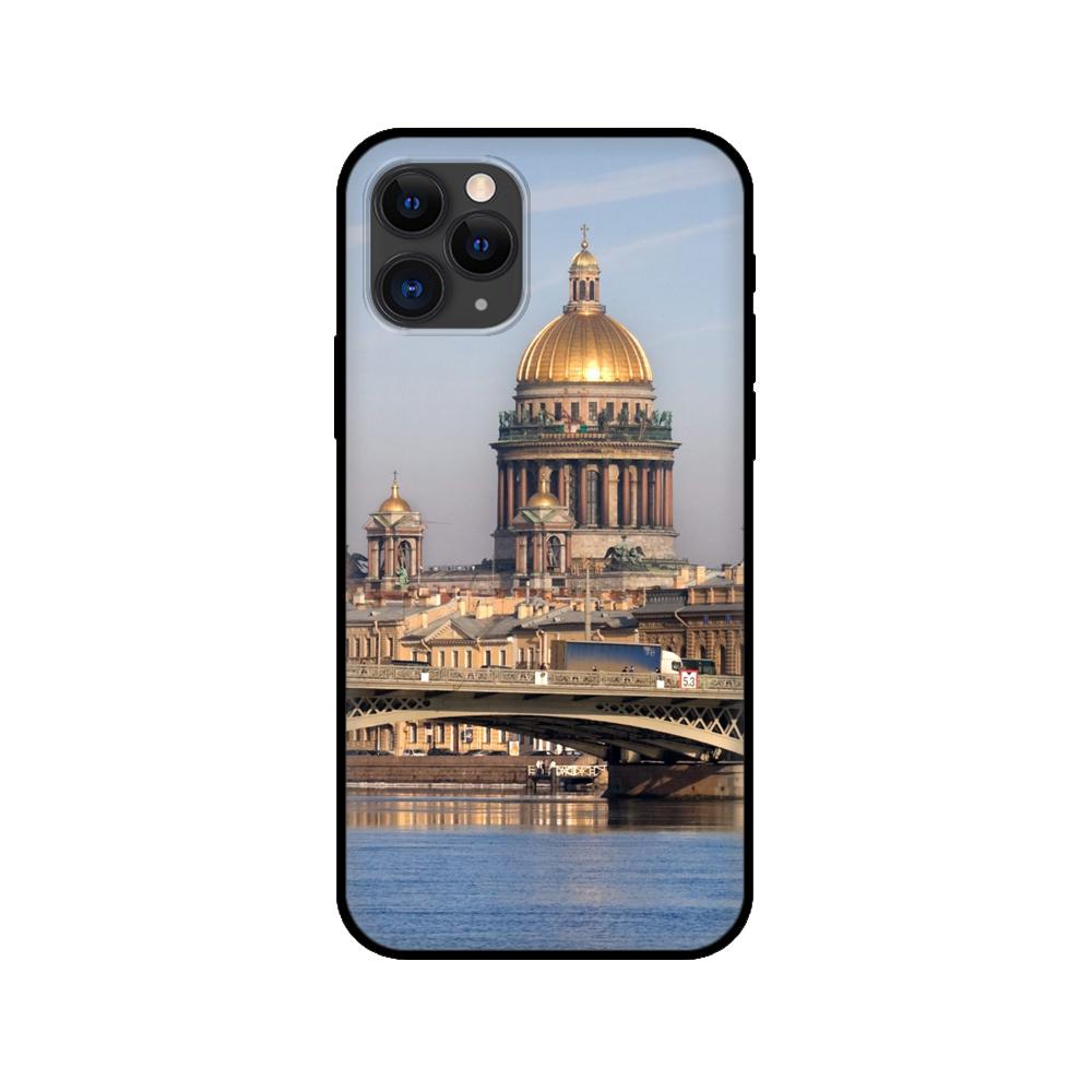 Black tpu case for iphone 5 5s se 2020 6 6s 7 8 plus x 10 XR XS 11 12 mini pro MAX back Russian Moscow Saint Petersburg