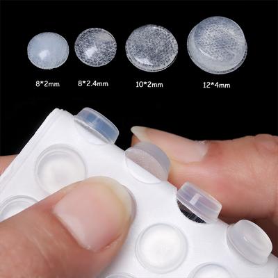 50/64/80/100PCS Self-adhesive Damper Furniture Door Stopper Durable Collision Cushion Prevent Noisy Bumper Silicone Pads