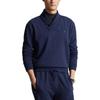 Polo Ralph Lauren Solid Logo Embroidered Plain Knit Crew Neck Pullover Sweater Men Sweater Navy-Blue MNPOKNI16822215-410