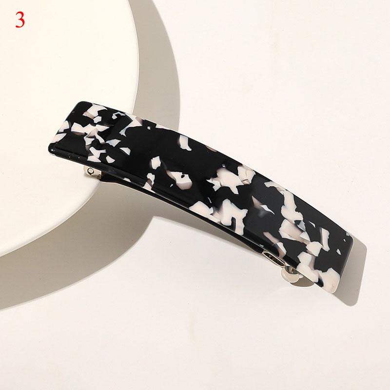 Vintage Quadratische Haarnadel Geometrisch Glitzer Haarspange Metall Harz Seiten Haarnadel Bunte Feder Haarspange für Mädchen Haaraccessoire
