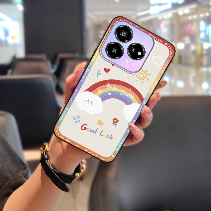 Purvui atsparus dėklas telefonui ZTE Blade V60 Design/Axon 60 Lite, animacinis, apsauginis, vandeniui atsparus, mielas, minkštas dėklas, TPU