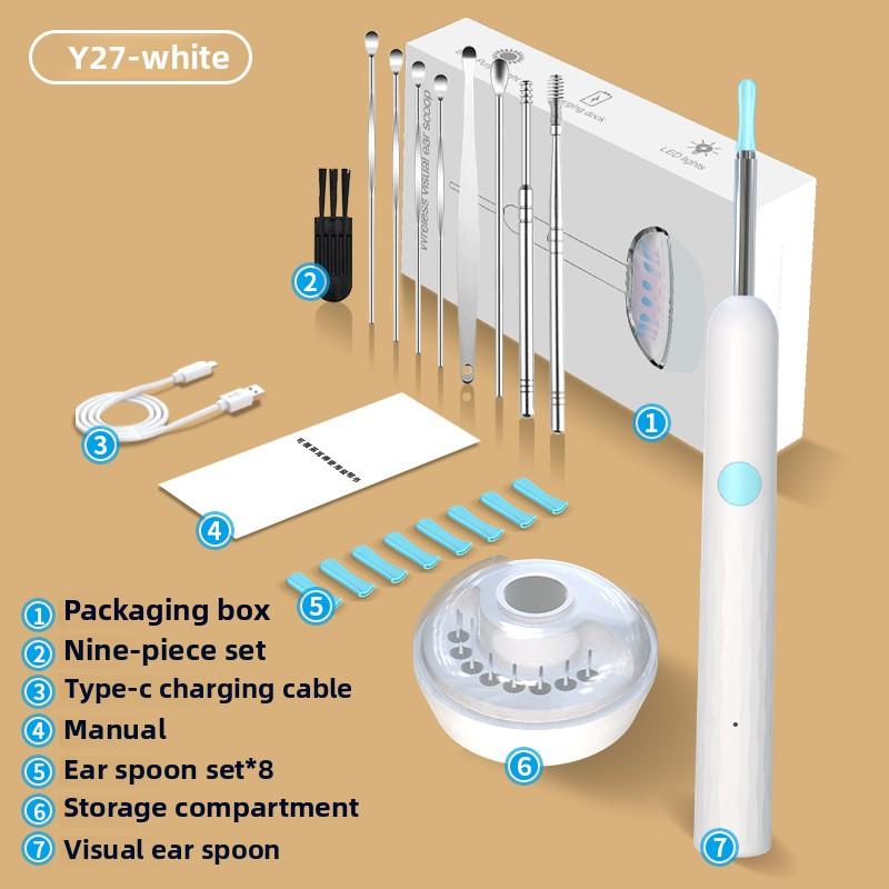 Ear Cleaner with Camera Set Ear Sticks Otoscope USB C Charging Endoscope Wax Removal Tool Earpick MIni Camera Ear Cleaning Set