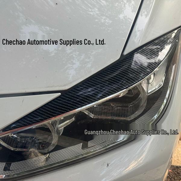 

BMW 3 Series F30 F35 Carbon Fiber Headlight Eyebrow Trim Strips for Exterior Modification Piano Black Eyebrows - 1 Pair Set