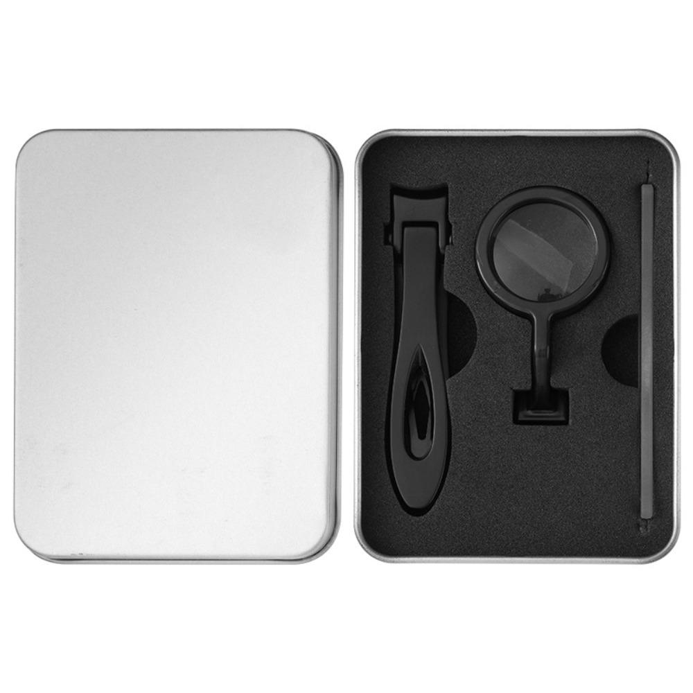 1Pc/Set Anti-splash Nail Clipper with Magnifying Glass Nail Clippers Cutter Trimmer  Trim Tools