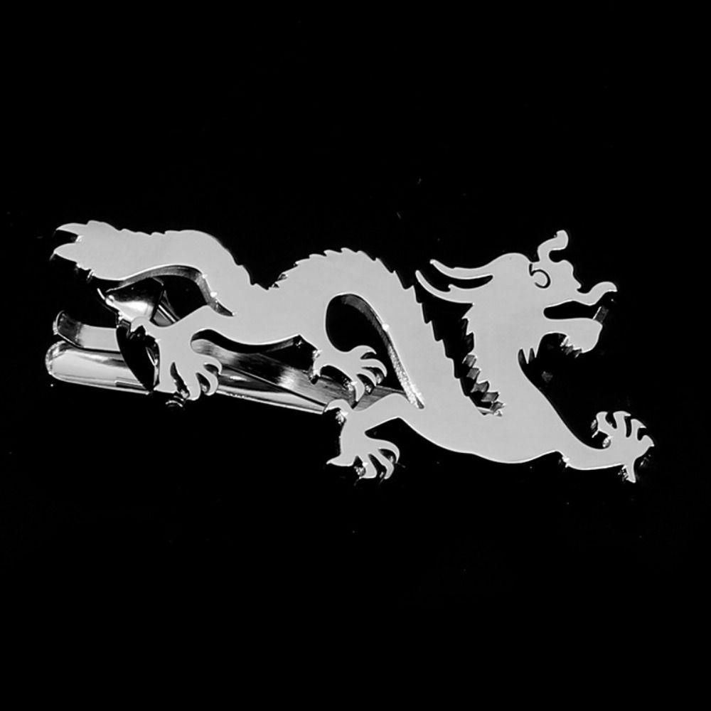 Ethnic Chinese Dragon Tie Pin Chinese Style Loong Necktie Buckle  Concert Accessories