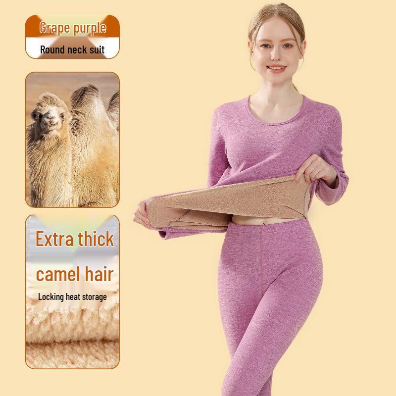

JingJingRS 450G Lamb Wool Thermal Underwear Set