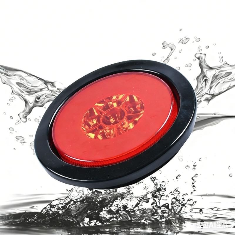 High Intensity 30 LED 4 Inches Trailer Brake Light For Automotive Signal Lamps Waterproof Stop Lamp Easy Installation