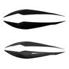 Pcs Car Headlight Lamp Eyebrows Cover Trim Stickers For BMW 3 Series F30 F35 2013-2018 Gloss Black Car Eyelids Lids ABS Carbon