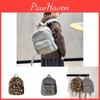 Modern Trendy Leopard Pattern Plush Backpack For Kids Ideal For Daily Use