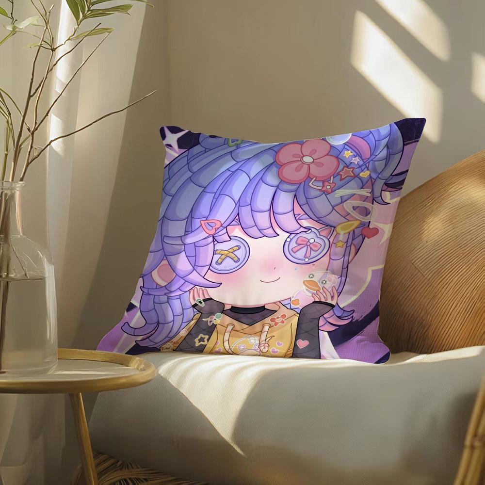 Cute Beautiful Cartoon IIdentity V Pillow Case Pattern Printed Pillowcase for Living Room Sofa Cushion Cover Bedroom Decor