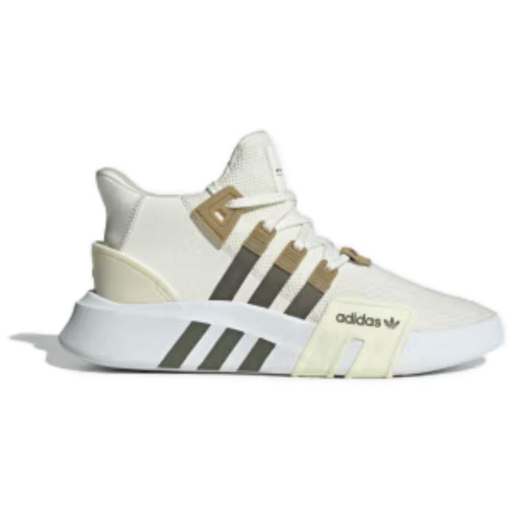 Adidas Originals Eqt Bask Adv Material Piele Sintetică Tpu Pantofi Casual Unisex Stil de Viață Sport Clasic Mid-Top Pantofi Casual Alb Verde Maro JI4275