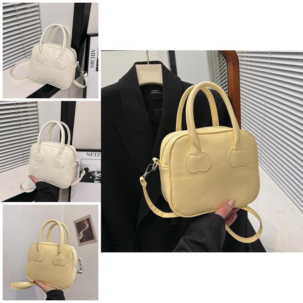 2024 Summer New Korean Fashion Handheld Small Square Bag Women's Commuter Small Bag Simple Single Shoulder Crossbody Bag