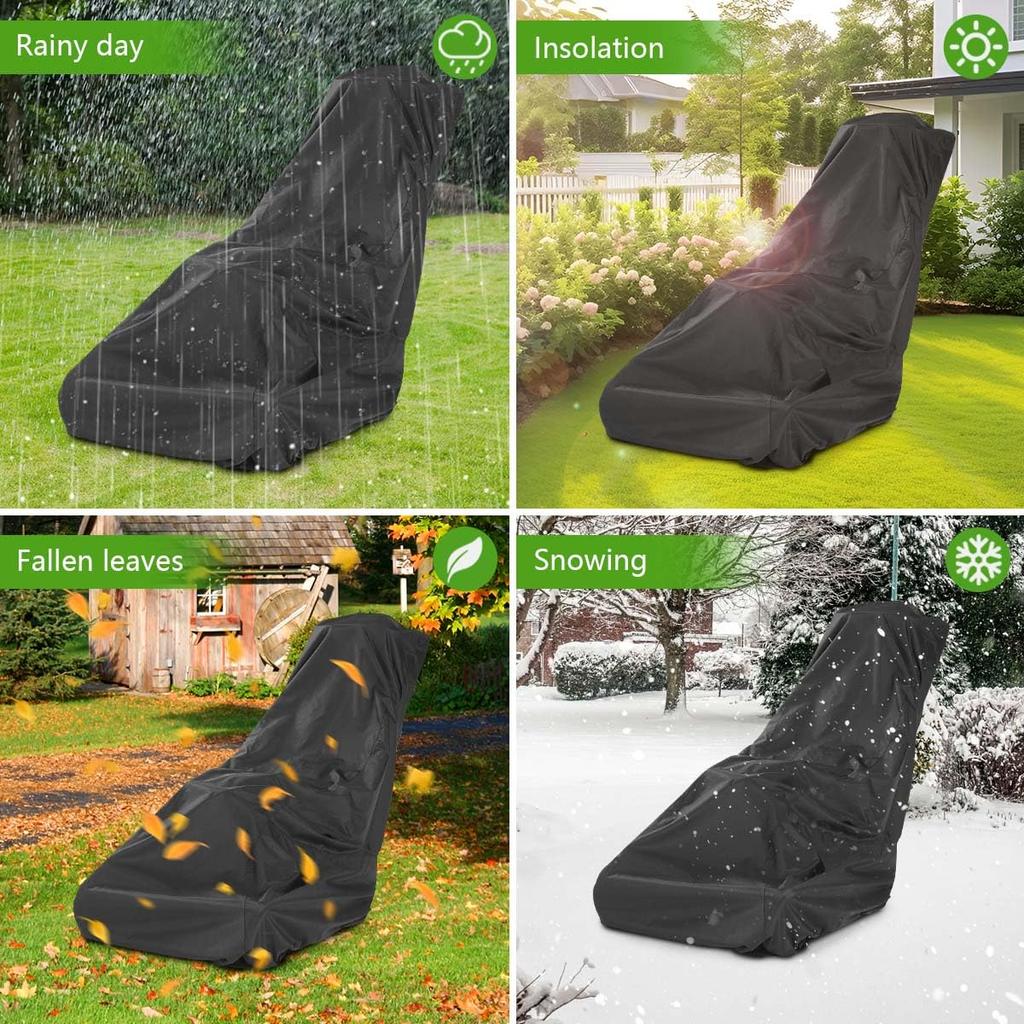 Lawn Mower Cover with PA Coating Storage Bag Heavy Duty 111D Oxford Push Mower Cover Waterproof Lawnmower Covers for Outdoor