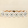 Exaggerated Wide Boho Disc Belt Rivet Carved Buckle Waist Belt Woman Vintage Belt  Dress Decoration