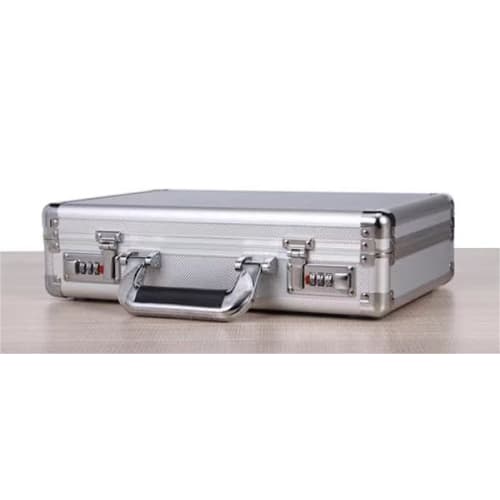 Magnetic Loader, Large Capacity Suitcase with Combination Lock, Organizer, Large Capacity Storage Box, Aluminum Attache Case with Dial Lock, Card Game