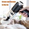 Anti-Tangle Tech Pro-Grade 39000Pa Pet Hair Vacuum Wireless Rechargeable Grooming Tool for Cats Dogs Household Car Use