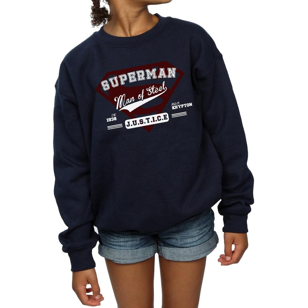 DC Comics Girls Superman Man Of Steel Sweatshirt