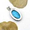 Turquoise Gemstone Pendant: 925 Sterling Silver Handmade Pendant Necklace Jewelry