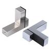 Zinc Alloy F-Shaped Glass Clip: Bathroom/Kitchen Shelf Support Bracket
