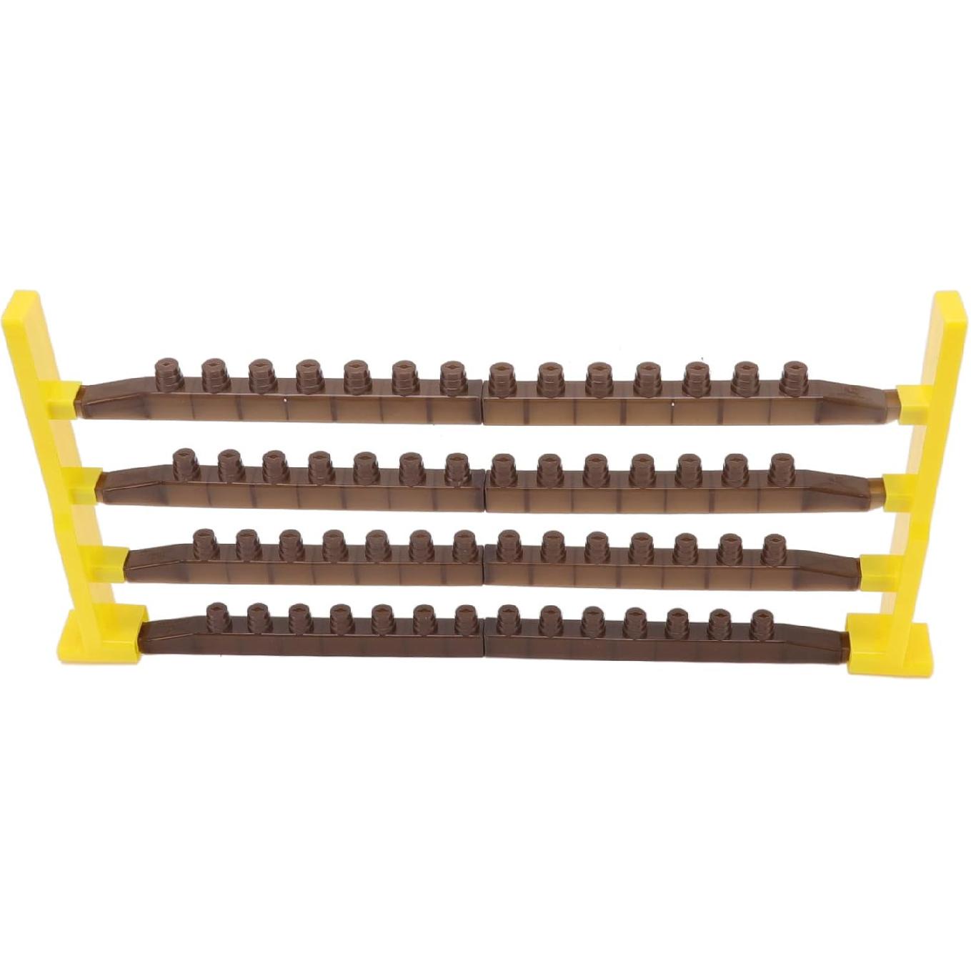 

TOPINCN Queen bee Frame Cell Bar, Queen Bee Rearing Base Cell Bar Frames Multifunctional Beekeeping Base Cell Cups Beekeeping Equipment