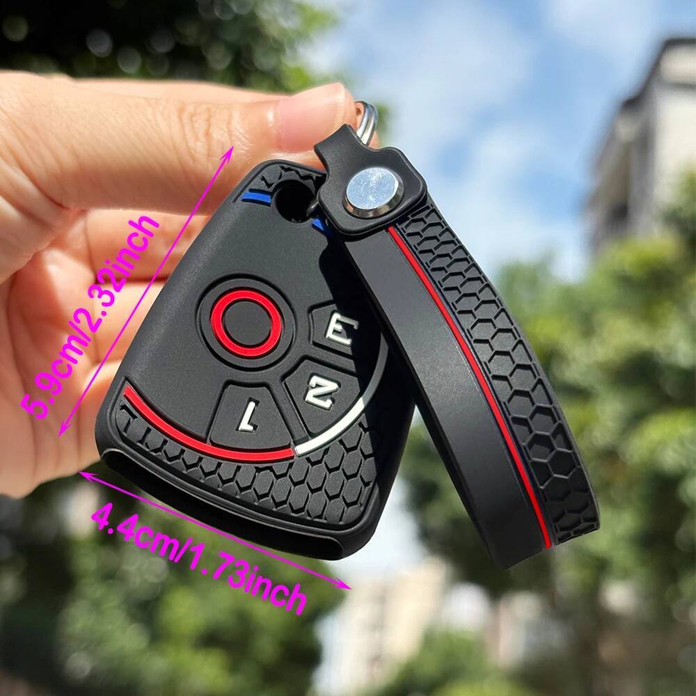Fit For Chevrolet Captiva Cruze Spark Silicone Key Fob Cover Key Ring Protector Fit For Silverado Onix Volt Aveo Camaro Case Housing
