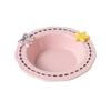 Ceramic Feeding Bowl for Dogs & Cats, Whisker Friendly Kitten Food Water Dish, Wide Shallow Pet Feeder Plate for Dry Wet Food