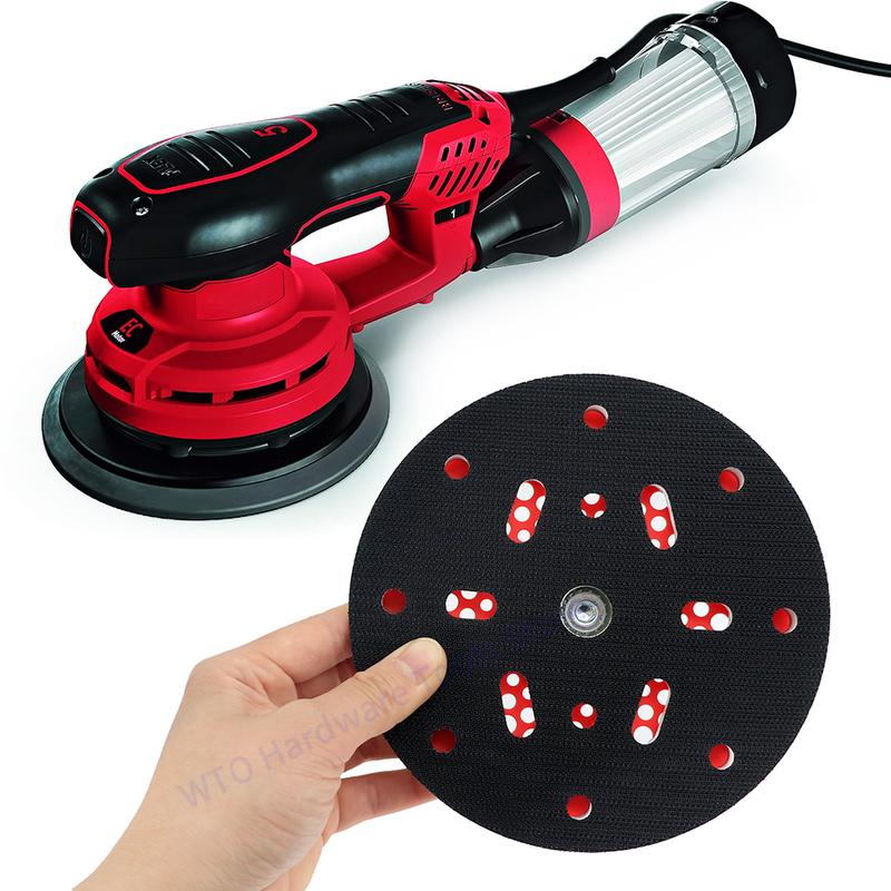 1PC 6 Inch Hook and Loop Sanding Pad for FLEX/RUPES Orbital Sander,6" Dust Free Backing Plate with M8 Thread for Car Sanding