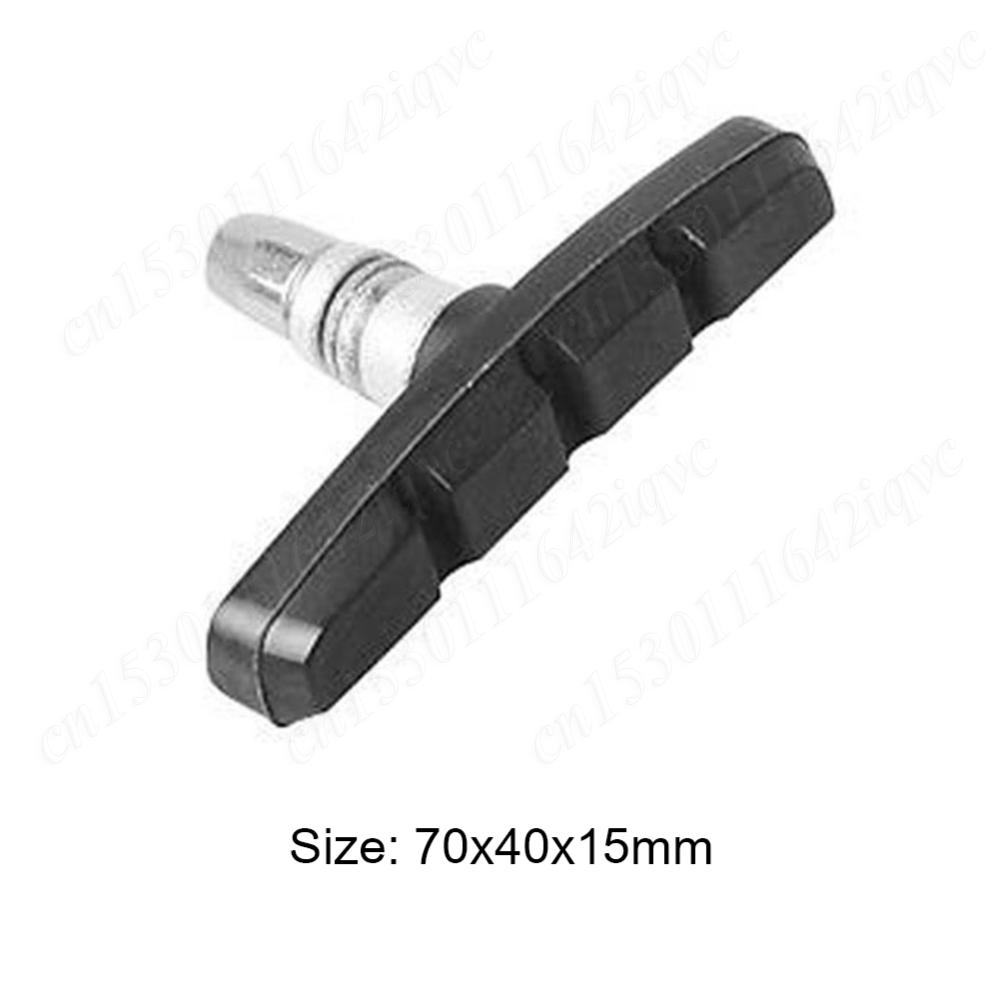 1-10Pcs Rubber Bike Brake Block Bicycle Silent Brake Pads Cycling V Brake Holder Shoes 60MM Bike Parts For Mountain Folding Bike
